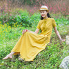 桃源提花连衣裙 | 明媚大气黄 |现货加急发 商品缩略图1