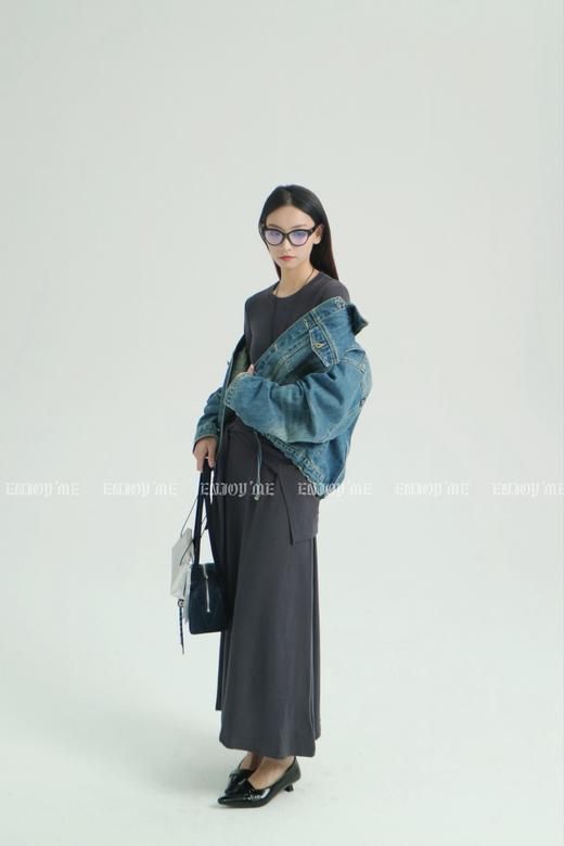 【门店同款】ENJOY秋季less is more港风抽绳牛仔外套 159204689 商品图3