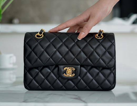 香奶奶 CF小号黑金黑银 23cm  正品皮 羊皮 商品图1