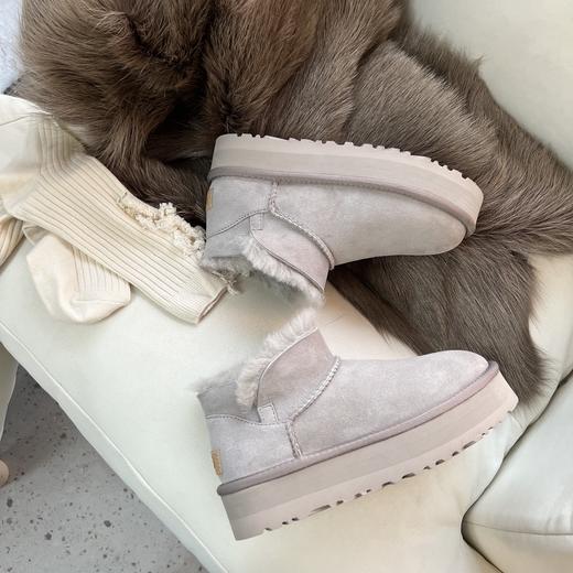 ??山羊灰  【 厚底款 】 UGG周冬雨同款??mini迷你小V口 商品图5