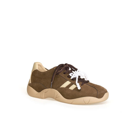 豪麟名鞋奥莱迪嘉女鞋时尚休闲鞋牛反绒面革DJJGA42WX011咖啡色  原价1660元 商品图0