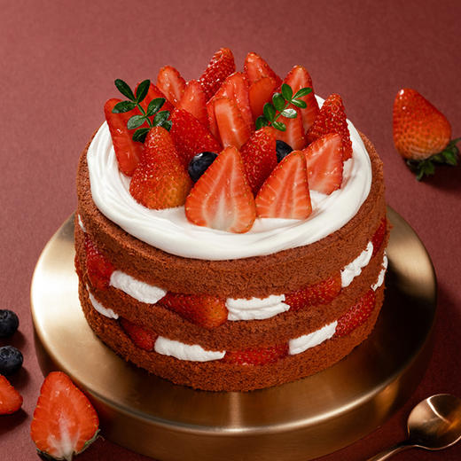 草莓果果·鲜果裸蛋糕 | 旋木烘焙 商品图0