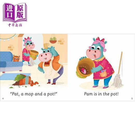 【中商原版】DK丹和贝尔的拼读故事DK Super Phonics My First Decodable Stories Haircut Hippos英文原版 儿童自然拼读 亲子 商品图2