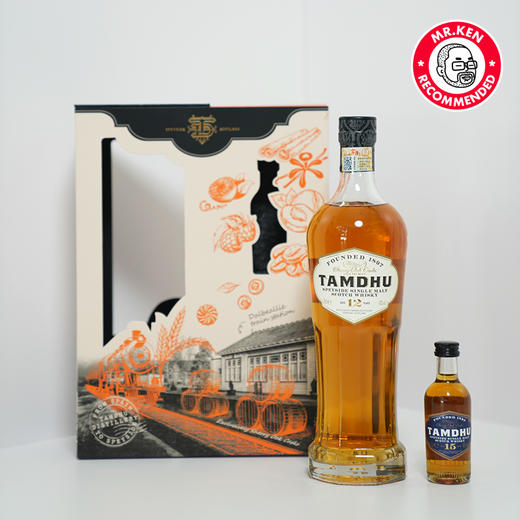 【车站故事礼盒】檀都（Tamdhu）12年单一麦芽苏格兰威士忌（15年酒版+烈酒杯） 商品图0