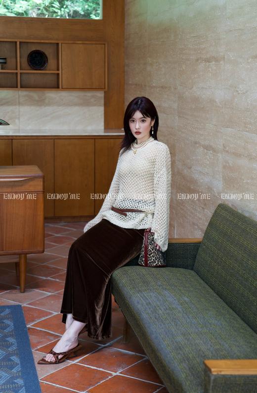 【门店同款】ENJOY秋季时光回廊垂感鱼尾长半裙 159392801 商品图4