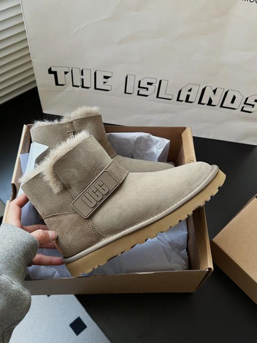 2022秋冬新款皮毛一体胶片雪地靴 商品图7