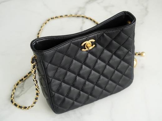 香奶奶 23k 金球hobo嬉皮包 黑色 商品图2