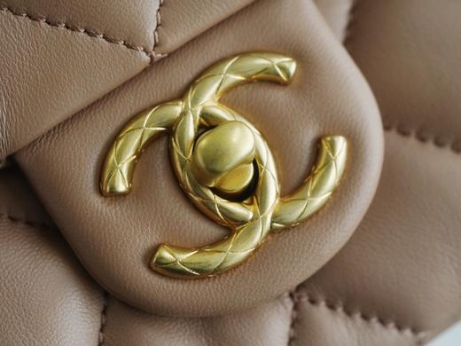 香奶奶  新款调节扣口盖包 奶茶杏 小号 商品图9