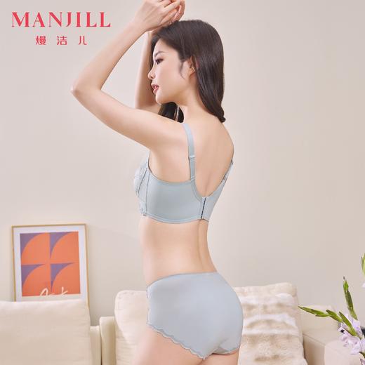 【商场同款】熳洁儿 乳胶文胸小胸聚拢中厚杯法式蕾丝舒适无钢圈内衣24701518 商品图6