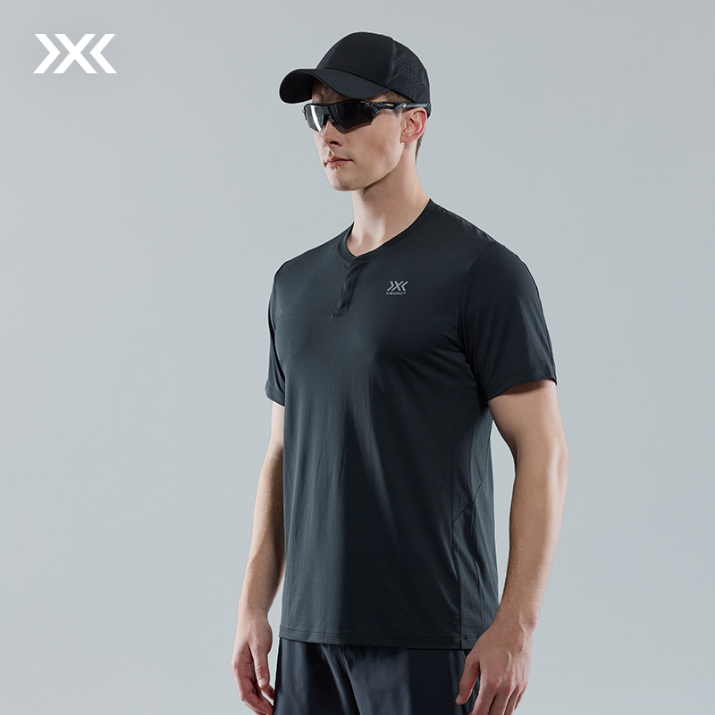 X-BIONIC 旷野风岚亨利领速干防晒抗菌轻量排汗商务休闲短袖T恤24651N