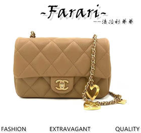香奶奶 3色！Chanel 22B爱心链条包CF Mini
