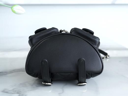 香奶奶 23A新款 Duma双肩包 光面牛皮 小号黑色 商品图5