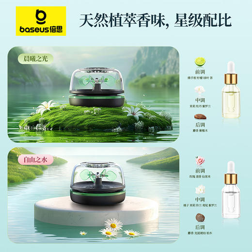 倍思 悬浮 车载香薰 太阳能 商品图1