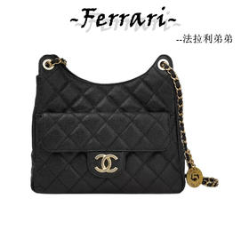 香奶奶  23 早春度假系列  流浪包  黑 中号天猫精灵