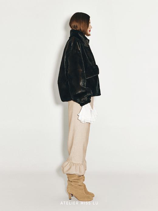 【绒绒雪猫】花苞下摆直筒羊毛灯芯绒长裤 商品图3