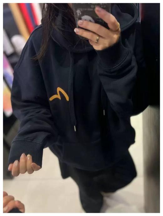 纯正货❗️韩国订单24秋季新款 福神四色后背涂鸦连帽卫衣 商品图4