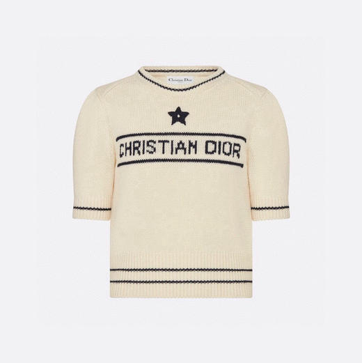 DR-S 手绣星星羊绒短袖 商品图0