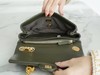 香奶奶  新款调节扣口盖包 小号 正品皮 绿色 商品缩略图1