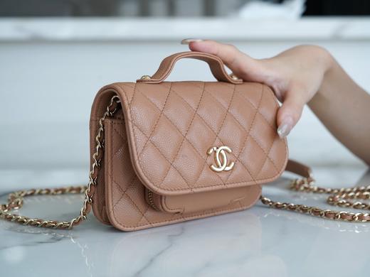 香奶奶    邮差包  焦糖色 商品图6