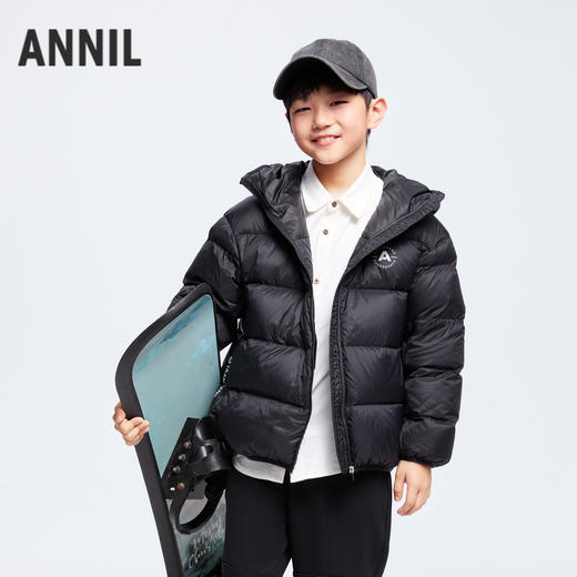 【轻暖0~10℃】男女童短款羽绒服外套冬季新款安奈儿童装EM445638 商品图1