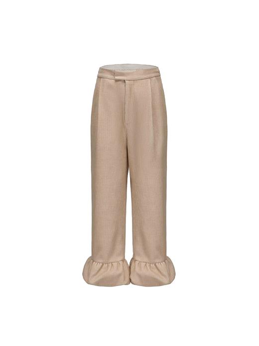 【绒绒雪猫】花苞下摆直筒羊毛灯芯绒长裤 商品图4