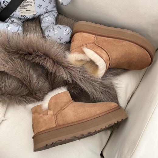 ??栗子棕  【 厚底款 】 UGG周冬雨同款??mini迷你小V口 商品图1