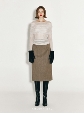 【阿尔忒弥斯】仿皮草拼接设计造型手套