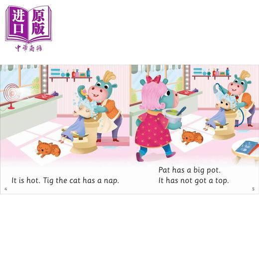 【中商原版】DK丹和贝尔的拼读故事DK Super Phonics My First Decodable Stories Haircut Hippos英文原版 儿童自然拼读 亲子 商品图3