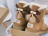 UGG 2021冬季新款女士貂毛丝带蝴蝶结雪地靴 商品缩略图2