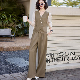 2024年秋季新款修身显瘦今年流行时尚百搭短款两件套HANYUSHEQ3