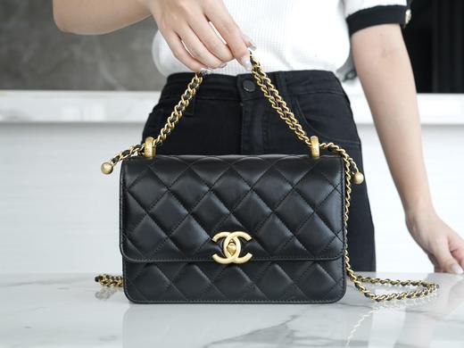 香奶奶  24C早春新版 双金珠调节 黑色 商品图2