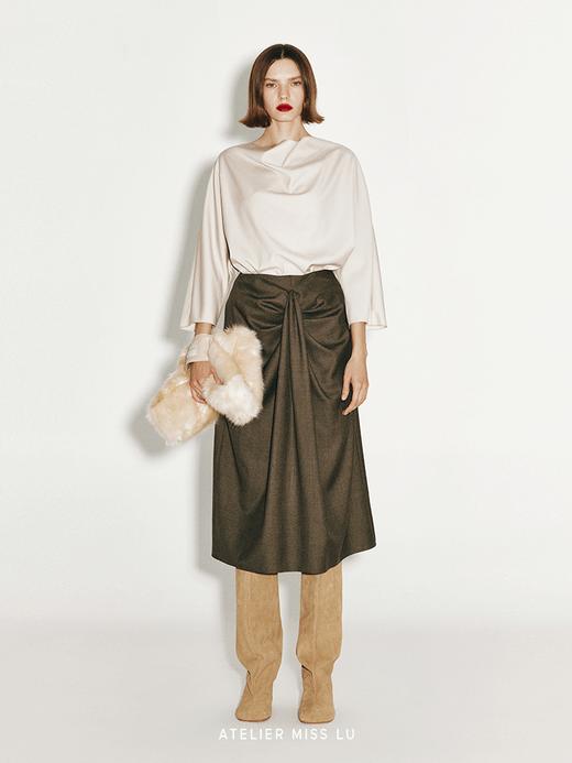 【羊驼奶冻】仿皮草几何梯形手腕包 商品图1