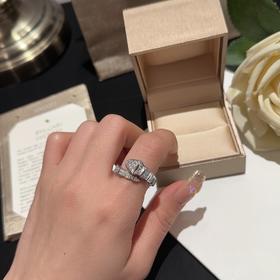 B家BR040#蛇形镶钻弹力戒指