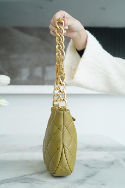 香奶奶  手工坊   腋下包  芥末绿 商品图4