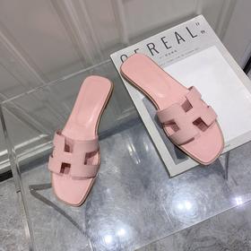 爱马仕h拖 平底拖鞋