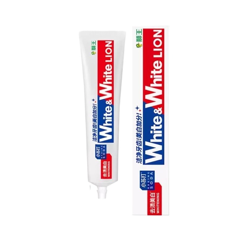 【2支装】中国狮王葡萄柚小苏打元气美白牙膏120g*2