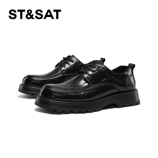 星期六男士英伦绅士舒适厚底正装皮鞋SSC3122012 商品图4