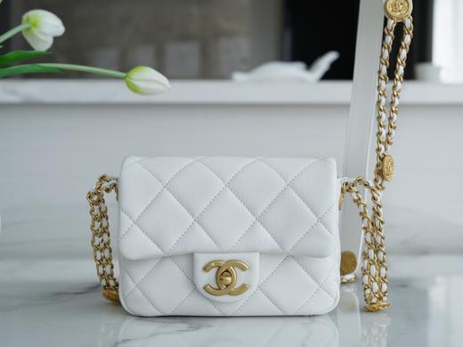 香奶奶  22A 高级手工坊金币口盖包 方胖子 正品皮 商品图4