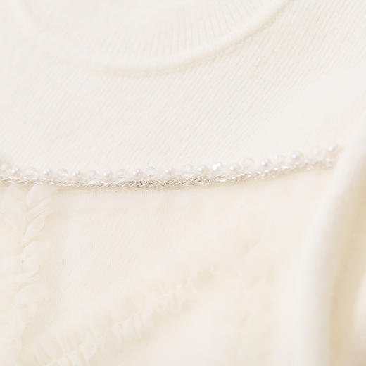 笛莎Deesha 童装女童连衣裙2024冬季新款儿童毛织网纱拼接裙 商品图5