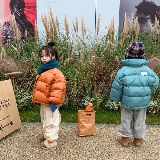 奶酪与喵儿童羽绒服秋冬季新款男女童上衣韩版白鸭绒面包服 商品图2