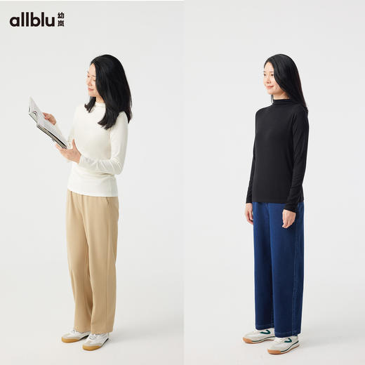 【秋Vol.5】幼岚「桉树保暖」打底衫舒适透气保暖不闷汗24秋新款女士成人T恤ZY 商品图2