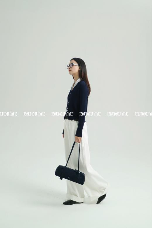 【门店同款】ENJOY秋季配腰带宽边牛仔阔腿裤 159049463 商品图2