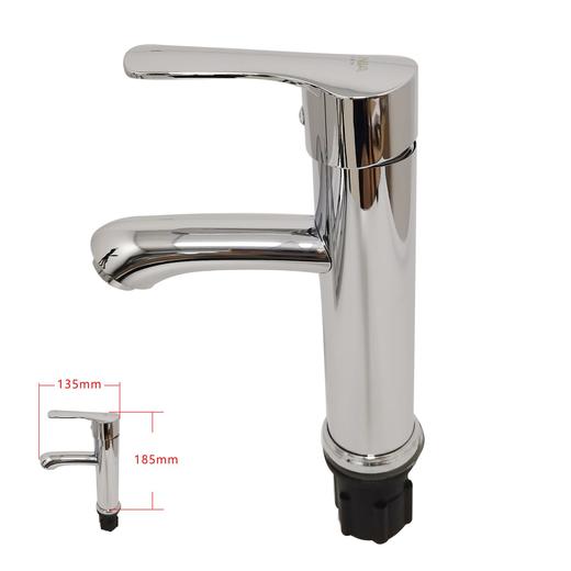 龙头/KP1-13/面盆混合/不锈钢电镀/不配尖头管 商品图0