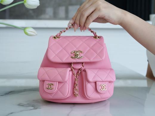 香奶奶23P新款 Duma双肩包 mini 牛皮 粉色 商品图1