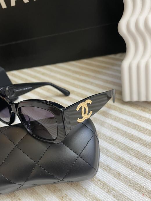 香家  墨镜太阳镜ch5493 香奶奶?  无滤镜实拍 超正的玳瑁色！ 质感绝 秋冬美拉德穿搭必备哟！ 商品图4