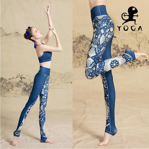 【现货秒发】壁虎瑜伽《大国重器》限量款印花瑜伽12分裤【可定制】（标准码） 商品图6