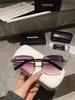 香家  钻石切边太阳眼镜 网红款 型号CH7330 小红书推荐墨镜 尺寸：60口16-145 造型神器  上脸效果无敌 小脸小姐姐选它没错 商品缩略图4