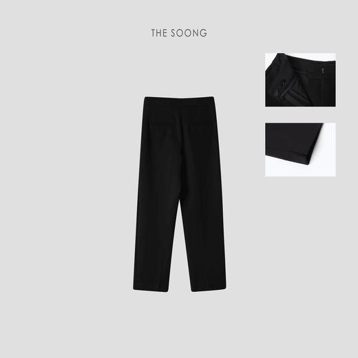 THESOONG|"Sorrento"极简舒适窄脚中腰百搭弹力休闲西装裤HWKZ5350 商品图1