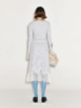 【浅海白沙】加长睫毛蕾丝拼接羊绒羊毛混纺半裙 商品缩略图2