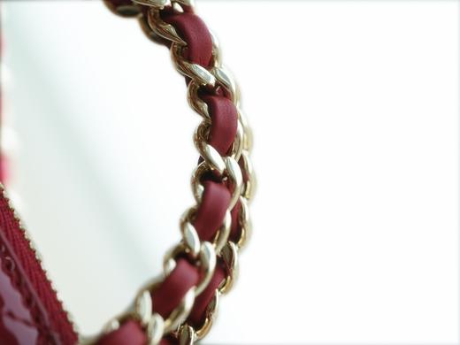 香奶奶  漆皮贝壳包 小号 红色 商品图9